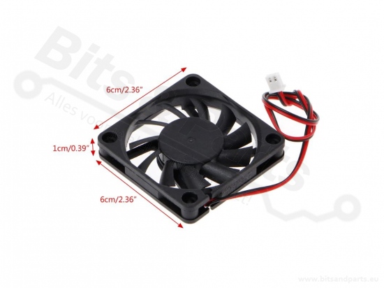 Fan/Ventilator axiaal 6010 60x60x10mm 24VDC
